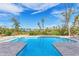 Beautiful inground pool surrounded by a brick patio with lush tropical vegetation at 50 Tarpon Way, Placida, FL 33946