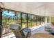Inviting screened-in patio providing a serene space to enjoy the natural surroundings and comfortable seating at 745 Sesame St, Englewood, FL 34223