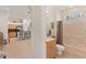 Bright bathroom with updated fixtures, a well lit vanity, and a combined shower and bathtub for convenience at 1104 Yosemite Dr, Englewood, FL 34223