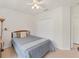 Bright and airy bedroom boasts a comfortable bed and a closet, perfect for relaxation and storage at 1104 Yosemite Dr, Englewood, FL 34223