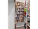 Walk-in closet with extensive shelving, perfect for organizing books, clothes, and shoes at 14564 Gaspar Loop, Port Charlotte, FL 33981