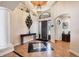 Welcoming foyer boasts elegant tile flooring, decorative ceiling details, and an arched doorway at 14810 Ingraham Blvd, Port Charlotte, FL 33981