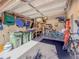 A spacious garage with epoxy floors and plenty of space for storage at 20231 Lagente Cir, Venice, FL 34293