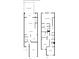 Layout of the first and second floor showing the living room, kitchen, dining area, bedrooms and bathrooms at 20279 Lagente Cir, Venice, FL 34293