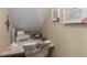Study area with beach-themed decor, printer, and colorful artwork at 20279 Lagente Cir, Venice, FL 34293