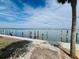 Beautiful waterfront view with pilings in the water at 2985 N Beach Rd # Bv-5, Englewood, FL 34223