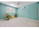 Bedroom with tile floor, window, and ceiling fan at 50 Spyglass Aly, Placida, FL 33946