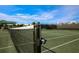 Close-up of a tennis court featuring a well-maintained net and green surface at 5000 Gasparilla Rd # 41B, Boca Grande, FL 33921