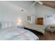 Cozy bedroom featuring twin beds, vaulted ceilings, and a calming ambiance, perfect for a relaxing retreat at 5000 Gasparilla Rd # Vh37, Boca Grande, FL 33921