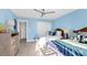 The bedroom features two beds, seaside-themed decor, and plenty of natural light, creating a relaxing coastal retreat at 6040 Boca Grande Cswy # A2, Boca Grande, FL 33921