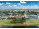 Scenic aerial view of a waterfront home with lush greenery at 632 Boundary Blvd, Rotonda West, FL 33947