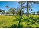 Well-manicured lawn with mature trees providing shade and privacy, creating a park-like setting at 698 & West W Perry St, Englewood, FL 34223