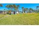 Expansive yard with lush grass and towering palm trees, perfect for outdoor activities and relaxation at 698 & West W Perry St, Englewood, FL 34223