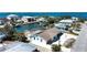Aerial view of waterfront homes along canals, showcasing scenic coastal living and easy boating access at 741 W Perry St, Englewood, FL 34223