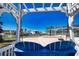 Waterfront views from a charming backyard swing, offering a picturesque view and relaxing getaway at 741 W Perry St, Englewood, FL 34223