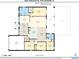 Detailed floor plan showcasing layout including living spaces, bedrooms, bathrooms and backyard with pool at 8251 Arlewood Cir, Port Charlotte, FL 33981
