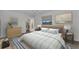 Cozy bedroom with natural light, a walk-in closet, and comfortable bedding for a restful sleep at 977 N Doral Ln, Venice, FL 34293