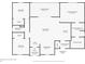 Floor plan of the home's layout, showing the placement of the rooms and the square footage at 15613 Alsask Cir, Port Charlotte, FL 33981