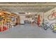 Spacious garage with epoxy flooring and ample storage and organization at 2418 Herron Ter, Port Charlotte, FL 33981