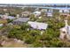 Gorgeous aerial shot of a secluded home surrounded by verdant trees and shrubs at 2760 Lemon Ave, Englewood, FL 34223