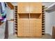 Custom closet with built-in drawers, shelving, and ample storage space for clothes and accessories at 2760 Lemon Ave, Englewood, FL 34223