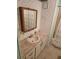 Bathroom featuring a vanity with sink, medicine cabinet, and shower/tub combination for convenience at 6162 Redwing Ave, Englewood, FL 34224