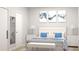 Comfortable bedroom featuring stylish decor, a plush bed, and complementary nightstands with lamps at Lot 18 Blk 284 Wooley Ave, North Port, FL 34287