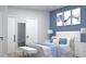 Comfortable bedroom with modern decor, stylish bedding, and ample natural light at Lot 8 Blk 285 Houston Ln, North Port, FL 34287