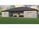Spacious backyard with covered patio perfect for outdoor dining and relaxation in the Florida sunshine at Lot14 Blk285 Houston Ln, North Port, FL 34287