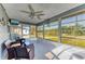 Relaxing lanai with comfortable seating, scenic views, and serene ambiance at 1278 Lincoln Dr, Englewood, FL 34224