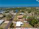 Aerial view showing the property and its proximity to the waterways and Tampa Bay at 1530 Philip Pl, Englewood, FL 34223