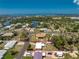 Property highlighted in an aerial view, revealing proximity to water and neighborhood layout at 1530 Philip Pl, Englewood, FL 34223