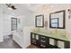 Stunning bathroom with dual sinks and a separate tub at 18 Annapolis Ln, Rotonda West, FL 33947