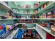 Walk-in pantry with built-in shelves filled with food and household items at 2020 E Dolphin Dr, Englewood, FL 34223