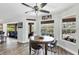 Breakfast nook with backyard pool views and access to living room at 533 Boundary Blvd, Rotonda West, FL 33947