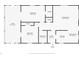 Detailed floor plan featuring a lanai, two bedrooms, living room, kitchen, dining room, foyer, and bathroom at 7035 York St, Englewood, FL 34224