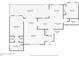 Detailed floor plan showcasing the layout, including primary bedroom, kitchen, living room and screened patio at 15184 Aldama Cir, Port Charlotte, FL 33981