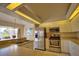 Well-equipped kitchen boasts stainless steel appliances, ample cabinet space, and bright, overhead lighting at 116 Albatross Rd, Rotonda West, FL 33947