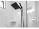 Modern shower with rainfall showerhead and handheld wand at 1826 Narrington Ave, North Port, FL 34288