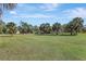 Vast backyard showing well-maintained grass, mature trees, and parts of the house in the background at 2700 Sheboygan Ave, North Port, FL 34286