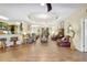 Open living area showcasing hardwood floors and connecting living spaces at 2700 Sheboygan Ave, North Port, FL 34286