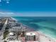 Aerial view of a condo near the ocean with amazing turquoise water views and convenient beach access at 2792 N Beach Rd # 301, Englewood, FL 34223