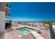 A tranquil outdoor jacuzzi sits next to the ocean, with lounge chairs for relaxing at 2792 N Beach Rd # 301, Englewood, FL 34223