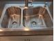 Modern stainless steel double sink at 3278 Cabaret St, Port Charlotte, FL 33948