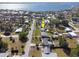 Aerial view of the property showing its location within the waterfront community at 360 W Cowles St, Englewood, FL 34223