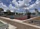 Fenced tennis courts for recreational sports and exercise at 6800 Placida Rd # 227, Englewood, FL 34224