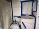 Bathroom with the sink, toilet, and shower protected during remodeling at 6800 Placida Rd # F294, Englewood, FL 34224