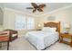 Bright bedroom with a comfortable queen bed, closet, and nice decor at 7536 Palm Island S Dr # 1522, Placida, FL 33946