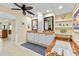 Bright primary bathroom featuring double sinks, a shower, and stylish decor at 11000 Placida Rd # 2702, Placida, FL 33946