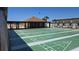 Community shuffleboard courts surrounded by palm trees and open space at 6540 Coliseum Blvd, Port Charlotte, FL 33981